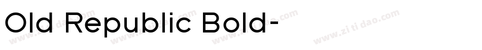 Old Republic Bold字体转换